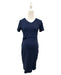 A Navy Short Sleeve Dresses from Annee Matthew in size Maternity-XS for maternity. (Front View)