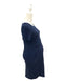 A Navy Short Sleeve Dresses from Annee Matthew in size Maternity-XS for maternity. (Back View)
