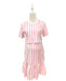 A Pink Short Sleeve Dresses from Mothercot in size Maternity-S for maternity. (Front View)