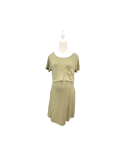 A Green Short Sleeve Dresses from Jump Eat Cry in size Maternity-S for maternity. (Front View)