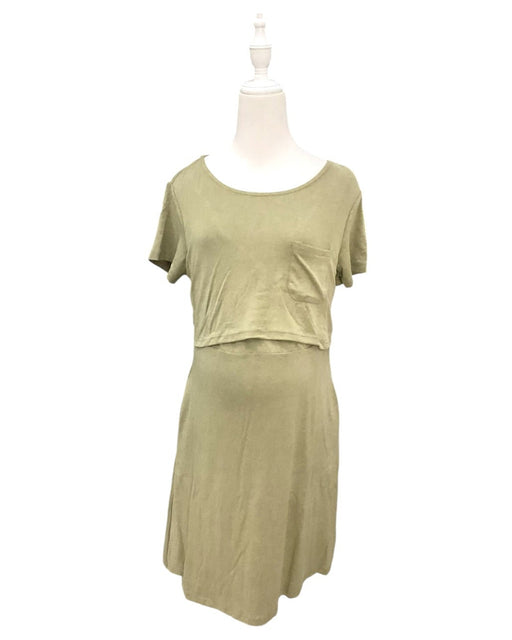 A Green Short Sleeve Dresses from Jump Eat Cry in size Maternity-S for maternity. (Front View)