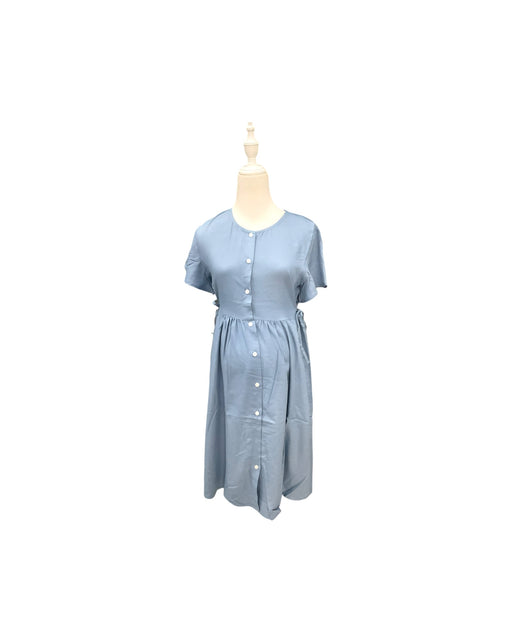A Blue Short Sleeve Dresses from Dear in size Maternity-S for maternity. (Front View)