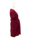 A Burgundy Short Sleeve Dresses from Dear in size Maternity-S for maternity. (Back View)