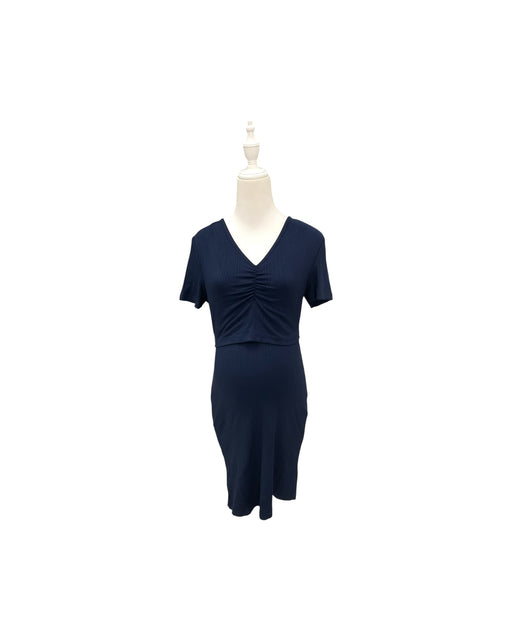 A Navy Short Sleeve Dresses from Jump Eat Cry in size Maternity-S for maternity. (Front View)