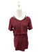 A Burgundy Short Sleeve Tops from Jump Eat Cry in size Maternity-S for maternity. (Front View)
