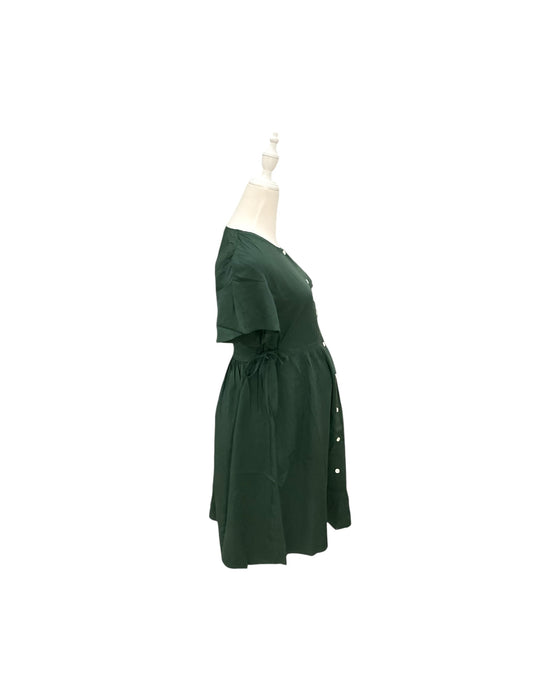 A Green Short Sleeve Dresses from Dear in size Maternity-S for maternity. (Back View)