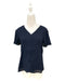 A Navy Short Sleeve Tops from Dear in size Maternity-S for maternity. (Front View)