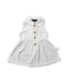 A White Sleeveless Dresses from Mothercot in size 3-6M for girl. (Front View)