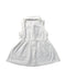 A White Sleeveless Dresses from Mothercot in size 3-6M for girl. (Back View)