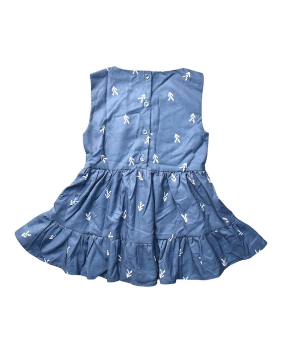 A Blue Sleeveless Dresses from Jump Eat Cry in size 18-24M for girl. (Back View)