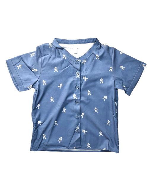 A Blue Short Sleeve Shirts from Jump Eat Cry in size 5T for boy. (Front View)