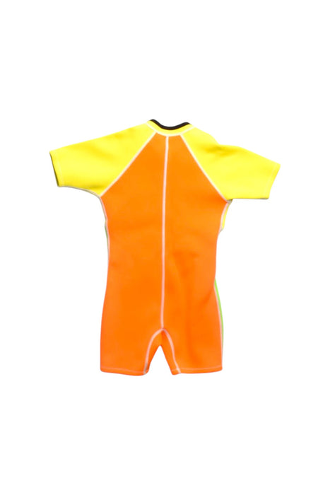 A Multicolour Floatsuits from Pelagos in size 3T for boy. (Back View)