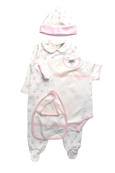A White Gift Sets from Armani Baby in size 6-12M for girl. (Front View)