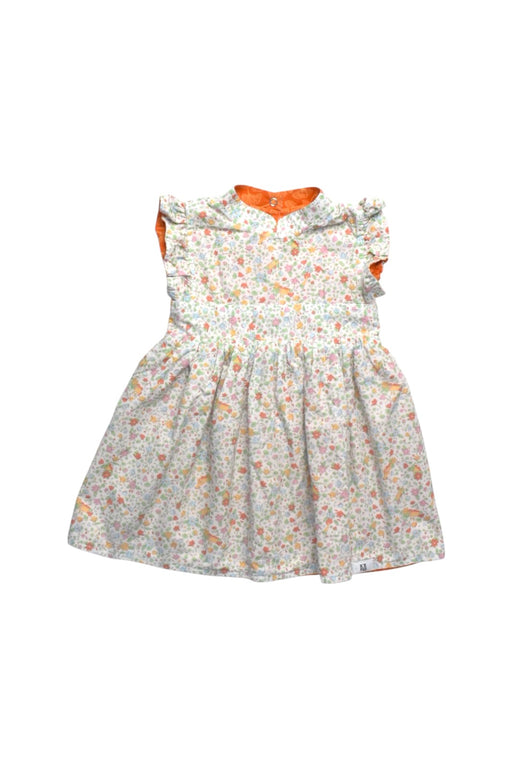 A Multicolour Sleeveless Dresses from Maison Q in size 12-18M for girl. (Front View)