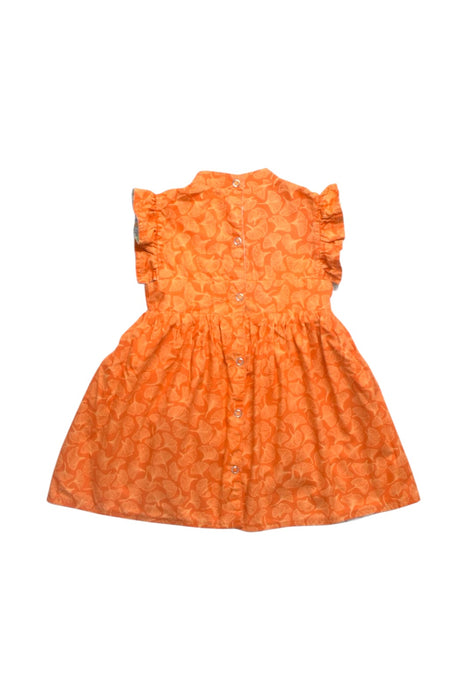 A Multicolour Sleeveless Dresses from Maison Q in size 12-18M for girl. (Back View)