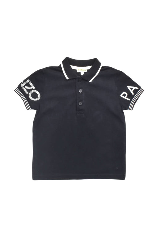A Black Short Sleeve Polos from Kenzo in size 5T for boy. (Front View)