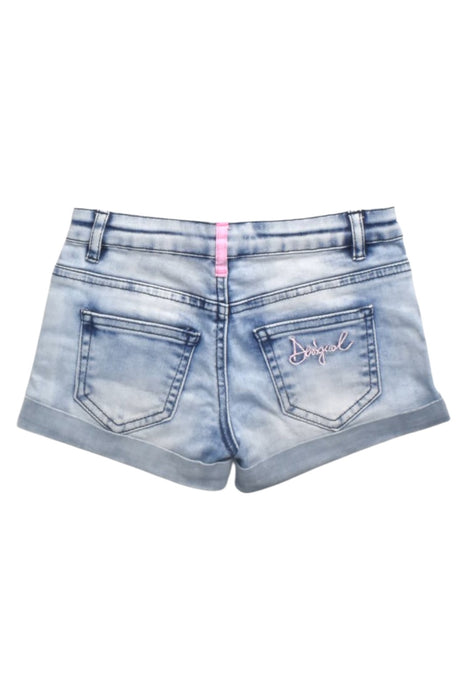 A Blue Shorts from Desigual in size 5T for girl. (Back View)