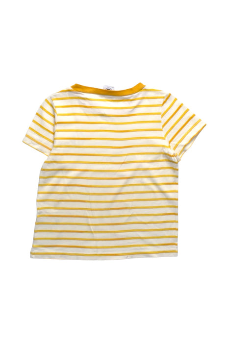 A White Short Sleeve T Shirts from Petit Bateau in size 4T for boy. (Back View)