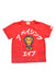 A Red Short Sleeve T Shirts from Bape by A Bathing Ape in size 6-12M for boy. (Front View)