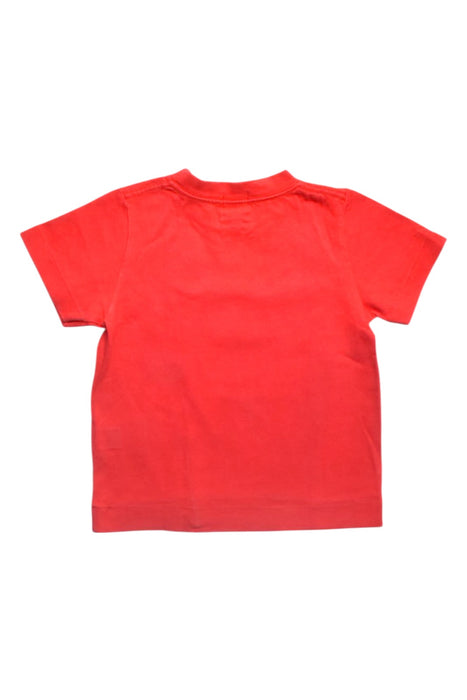 A Red Short Sleeve T Shirts from Bape by A Bathing Ape in size 6-12M for boy. (Back View)