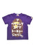 A Purple Short Sleeve T Shirts from Bape by A Bathing Ape in size 6-12M for girl. (Front View)