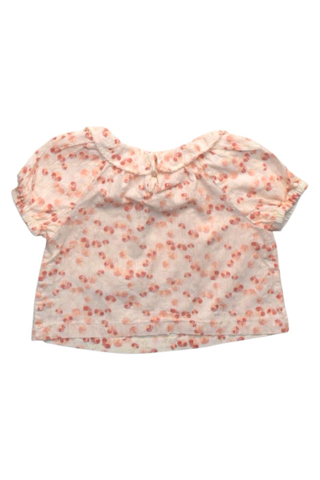 A Peach Short Sleeve Tops from Gingersnaps in size 6-12M for girl. (Back View)