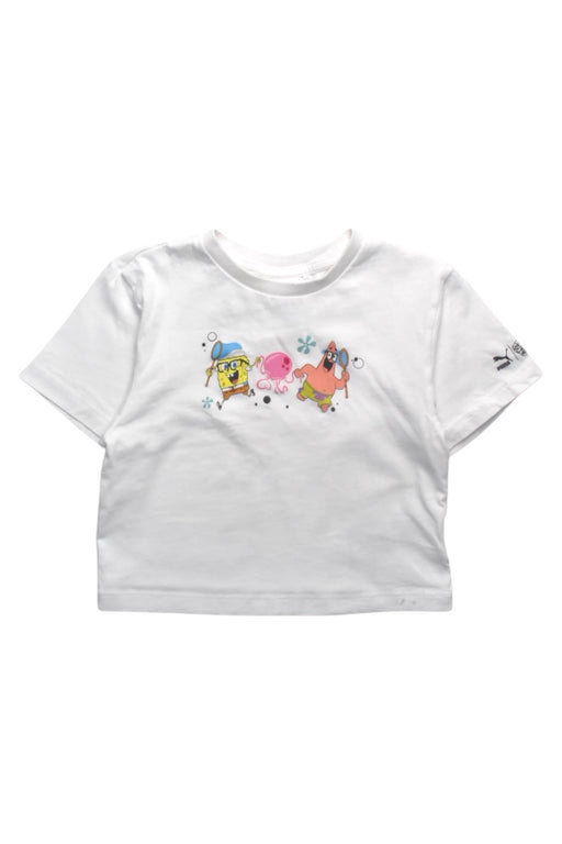 A White Short Sleeve T Shirts from Puma in size 4T for girl. (Front View)