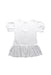 A White Short Sleeve Dresses from Moschino in size 4T for girl. (Back View)