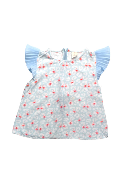 A Blue Sleeveless Tops from Elly in size 8Y for girl. (Front View)