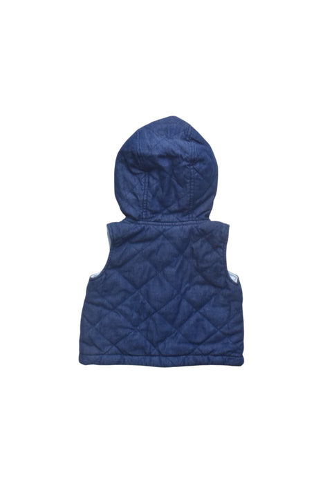 A Navy Outerwear Vests from The Little White Company in size 3-6M for boy. (Back View)