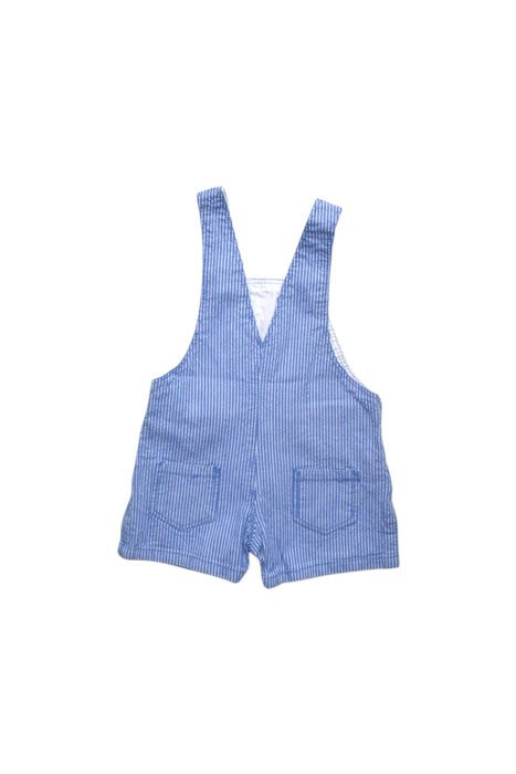 A Blue Overall Shorts from Seed in size 0-3M for boy. (Back View)