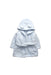 A White Bathrobes from The Little White Company in size 0-3M for boy. (Front View)