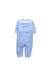 A Blue Long Sleeve Rompers from Chateau de Sable in size 0-3M for boy. (Back View)