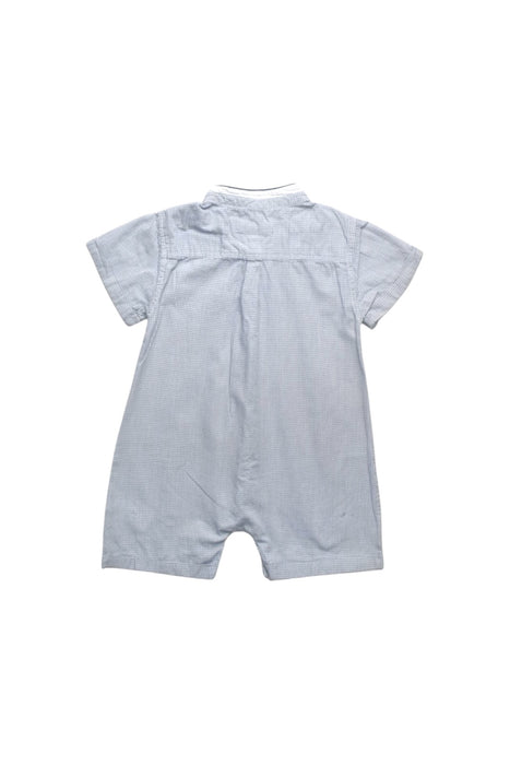 A White Short Sleeve Rompers from Chateau de Sable in size 3-6M for boy. (Back View)