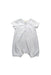 A White Short Sleeve Rompers from Hannabe in size 6-12M for boy. (Front View)