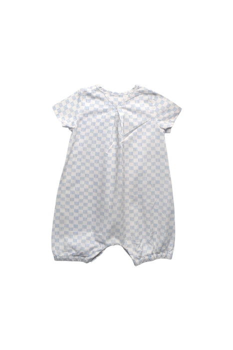 A White Short Sleeve Rompers from Hannabe in size 6-12M for boy. (Back View)