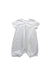 A White Short Sleeve Rompers from Hannabe in size 6-12M for boy. (Back View)