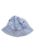 A Blue Sun Hats from Seed in size 3-6M for boy. (Front View)