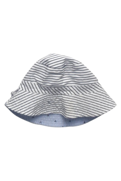 A Blue Sun Hats from Seed in size 3-6M for boy. (Back View)