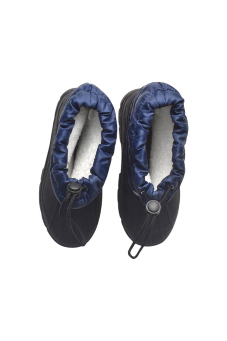 A Blue Winter Boots from Playshoes in size 6T for boy. (Back View)