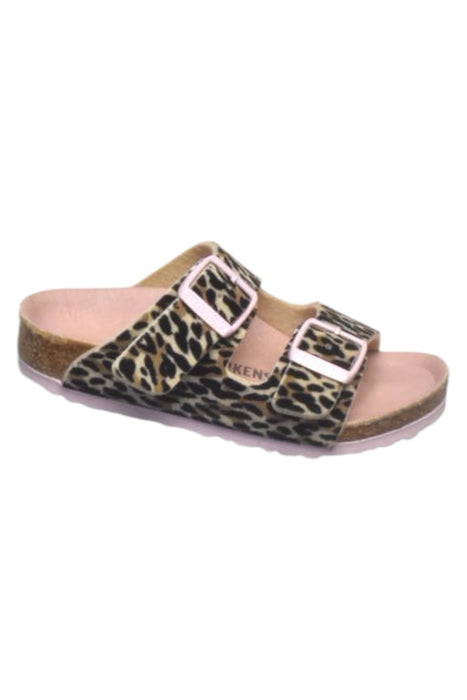 A Beige Sandals from Birkenstock in size 4T for girl. (Front View)