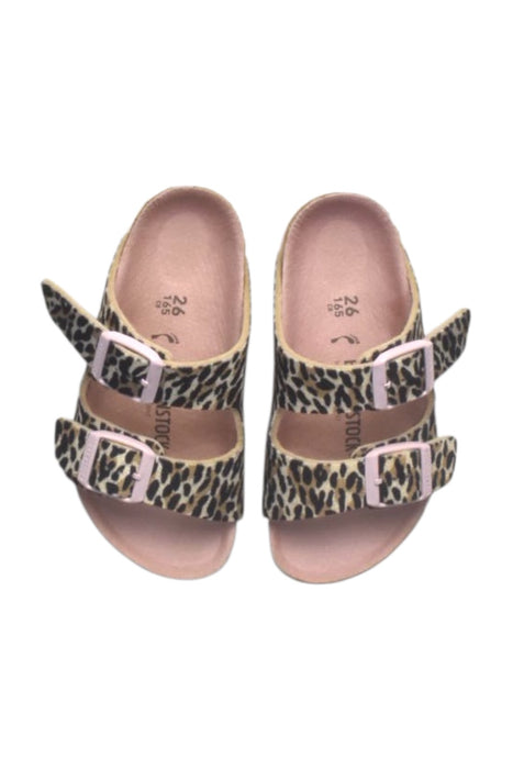 A Beige Sandals from Birkenstock in size 4T for girl. (Back View)