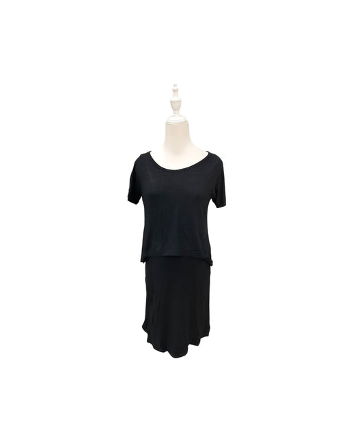 A Black Short Sleeve Dresses from Dear in size Maternity-S for maternity. (Front View)