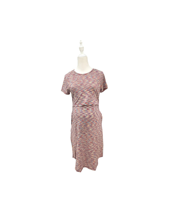 A Multicolor Short Sleeve Dresses from Mothercot in size Maternity-S for maternity. (Front View)