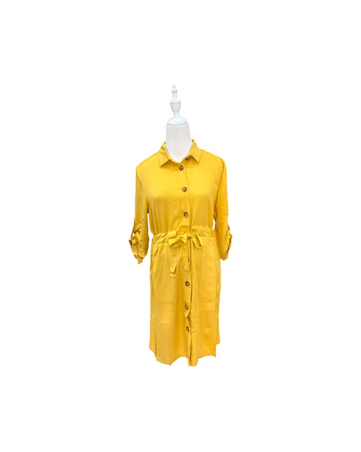 A Yellow Long Sleeve Dresses from Dear in size Maternity-XS for maternity. (Front View)