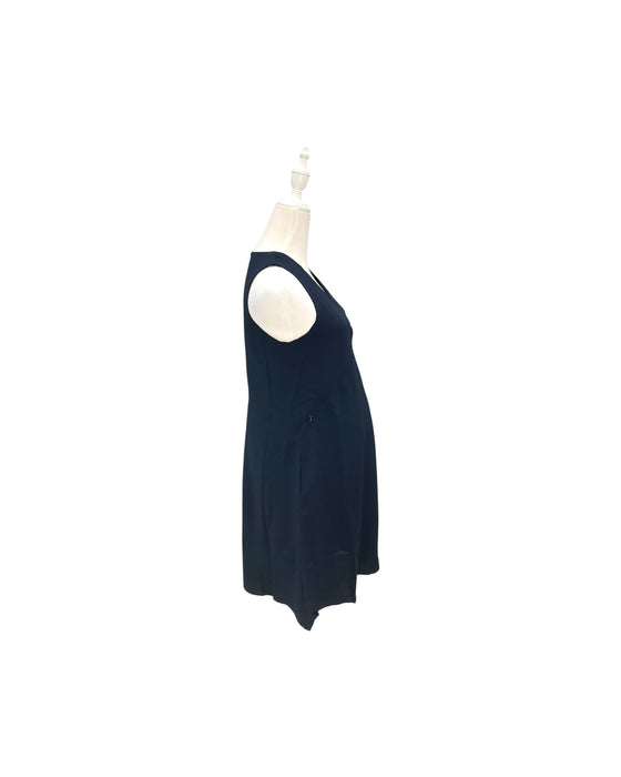 A Navy Sleeveless Dresses from Dear in size Maternity-S for maternity. (Back View)
