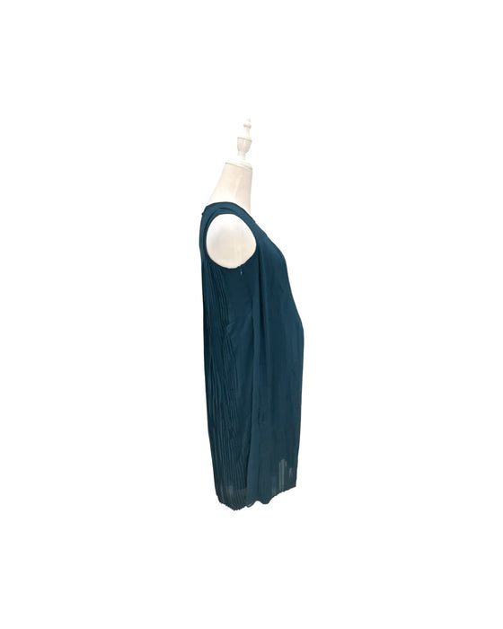 A Teal Sleeveless Dresses from Dear in size Maternity-S for maternity. (Back View)