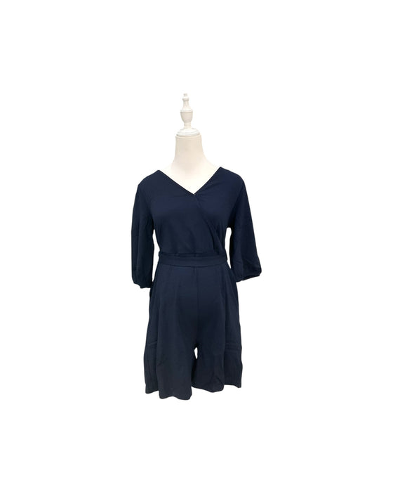 A Navy Long Sleeve Rompers from Mothercot in size Maternity-S for maternity. (Front View)