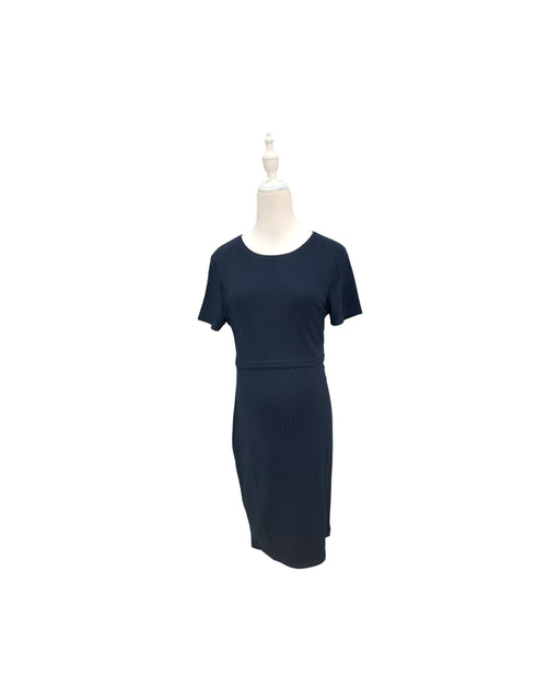 A Navy Short Sleeve Dresses from Dear in size Maternity-S for maternity. (Front View)