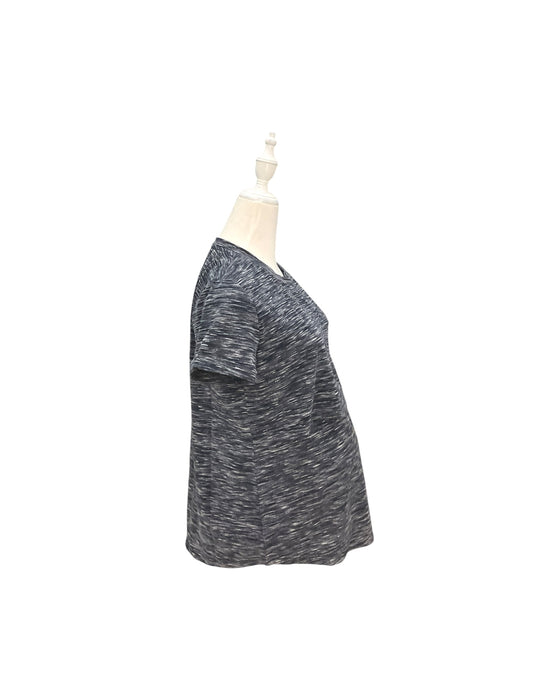 A Grey Short Sleeve Tops from Mothercot in size Maternity-S for maternity. (Back View)